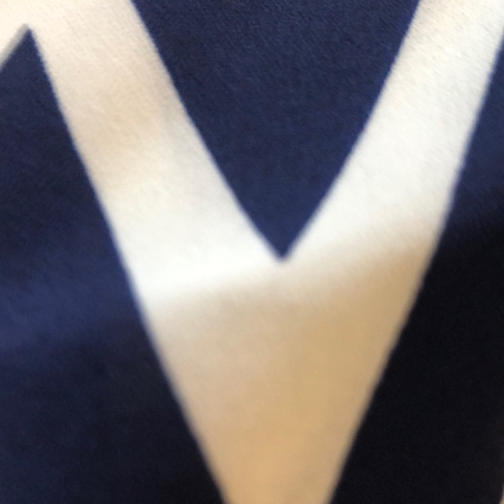 Stylish Chevron Navy and White Top